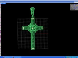 croce pettorale Modello 3D