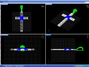 croce pettorale Modello 3D