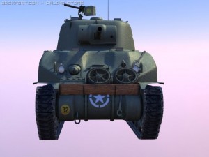 sherman m4a1 tank Model 3D