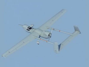 hunter rq5a uav low poly 3D Model