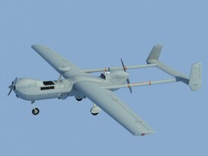 hunter rq5a uav low poly 3D Модель
