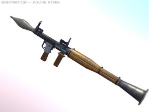 rpg 7 low poly Modelo 3D