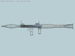 rpg 7 low poly Modelo 3D