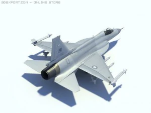 jf17thunder low poly 3D Model