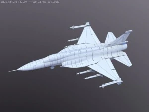 jf17thunder low poly 3D Model