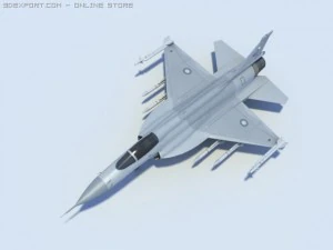 jf17thunder low poly 3D Model