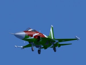 jf17 thunder display aircraft low poly 3D Model
