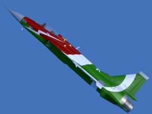jf17 thunder display aircraft low poly 3D Model