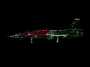 jf17 thunder display aircraft low poly 3D Model