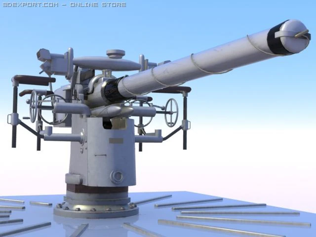 88mm deck 3D Model .c4d .max .obj .3ds .fbx .stl .blend 