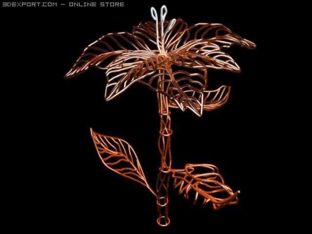 tubeflower 3D 模型 .c4d .max .obj .3ds .fbx .stl .blend