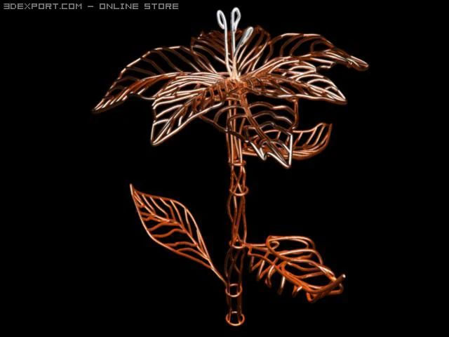 tubeflower 3D Model .c4d .max .obj .3ds .fbx .stl .blend