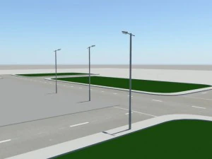 jalan lampu Model 3D