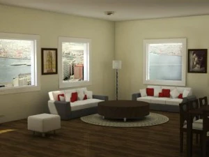 클래식 거실 3D 모델