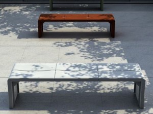 outdoor modern design bench 3Dモデル