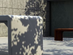 outdoor modern design bench Modelo 3D