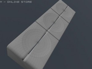 outdoor modern design bench Modelo 3D