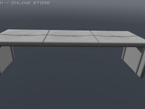 outdoor modern design bench Modelo 3D