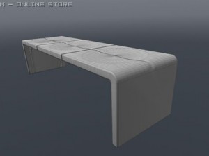 outdoor modern design bench Modelo 3D
