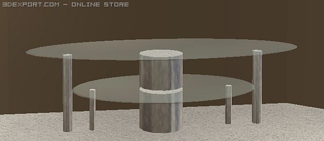 simple elegant modern coffee table 3D Модель .c4d .max .obj .3ds .fbx .stl .blend 