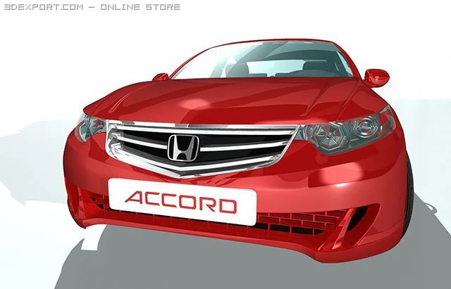 honda accord 3D Model .c4d .max .obj .3ds .fbx .stl .blend