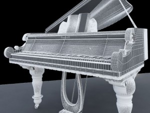 grand piano 3Dモデル