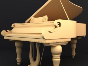 grand piano 3Dモデル