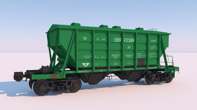 high poly 3d model of railway hopper 3Dモデル .c4d .max .obj .3ds .fbx .stl .blend 