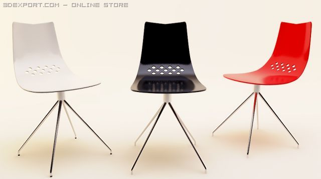dinning chair calligaris jam cs1031 3D Model in Chair 3DExport