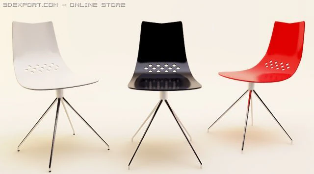 dinning chair calligaris jam cs1031 3D Model .c4d .max .obj .3ds .fbx .stl .blend 