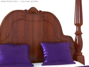 royal bed classic 3D Model
