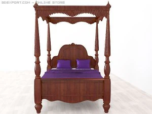 royal bed classic 3D Model