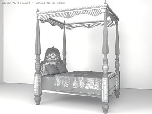 royal bed classic 3Dモデル