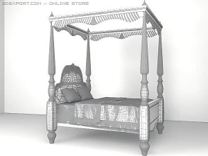 royal bed classic 3D Model