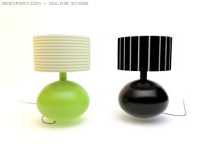 table lamp ikea ljusas ysby Modello 3D