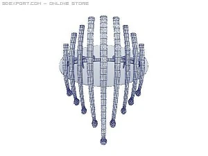 salome italianstyle wall light 3D Model