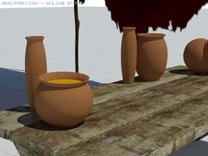 fantasy street shop 3D Model