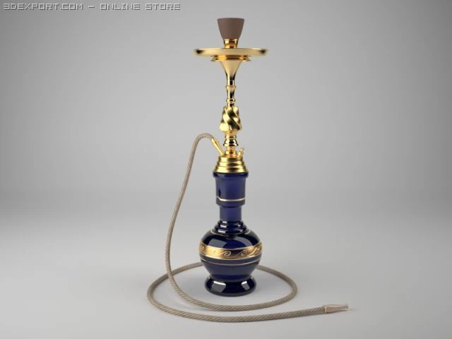 हुक्के 3D मॉडल .c4d .max .obj .3ds .fbx .stl .blend 