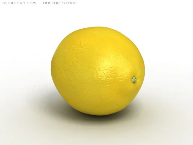 limone Modello 3D .c4d .max .obj .3ds .fbx .stl .blend 