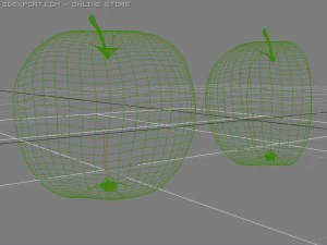 green apple 3D Model