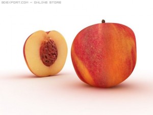 peach Modèle 3D
