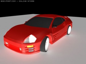 mitsubishi eclipse Modèle 3D