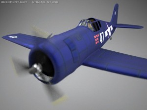 f6f hellcat 3D Model