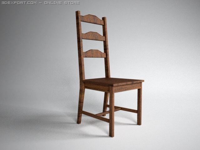 chair 3D Model .c4d .max .obj .3ds .fbx .stl .blend 
