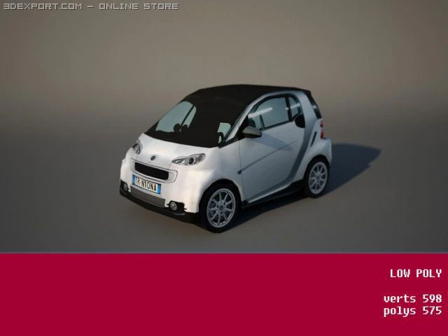 slim laag poly 3D Model .c4d .max .obj .3ds .fbx .stl .blend