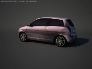 lancia y elle lowpoly 3D 模型