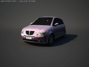 lancia y elle lowpoly 3D 模型