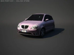 lancia y elle lowpoly 3D Model
