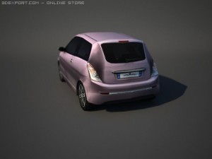 lancia y elle lowpoly 3D 模型