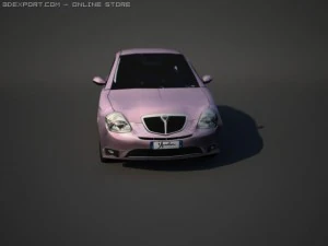 lancia y elle lowpoly 3D Model